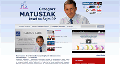 Desktop Screenshot of grzegorzmatusiak.pl