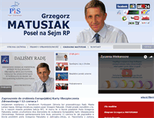 Tablet Screenshot of grzegorzmatusiak.pl